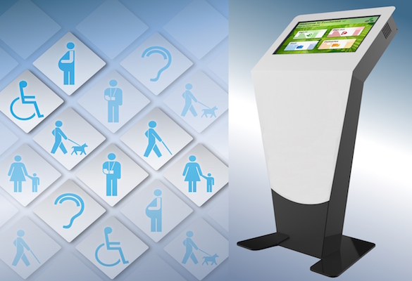 Accessibility and touch screen kiosks